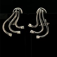 Earrings Recarlo Woman in Gold Diamante 0.16 Ct AB 253/B - AB 253/B